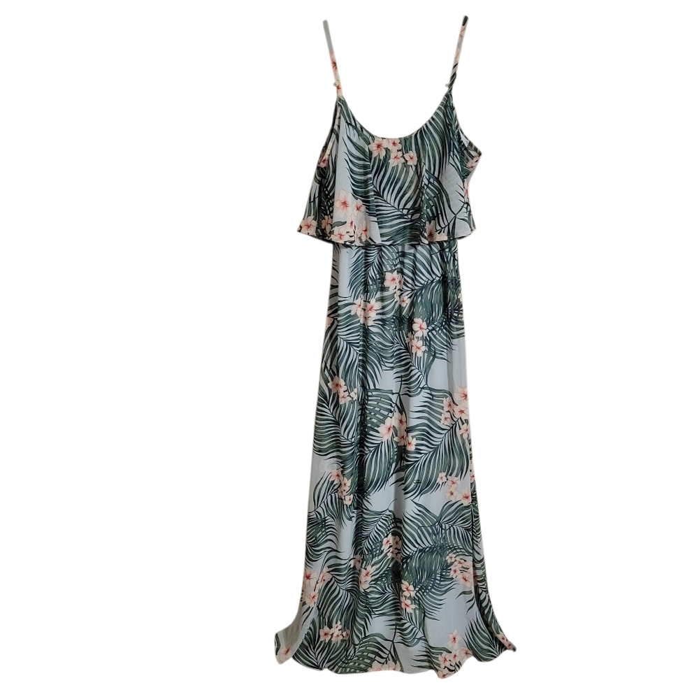 Show Me Your Mumu Caitlin Ruffle Maxi Dress In Hanalei Dream - Picture 3 of 8